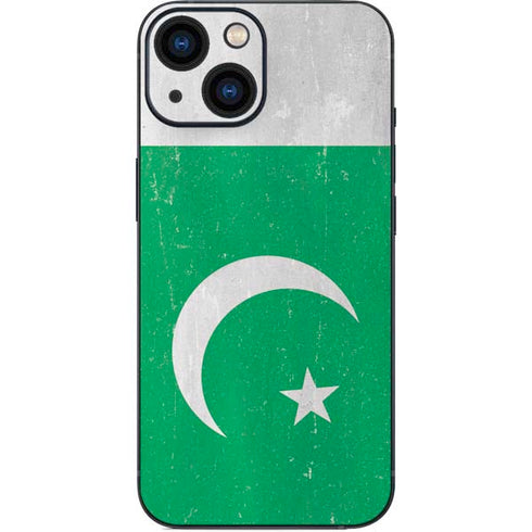 Pakistan Flag Distressed iPhone 13 Mini Skin